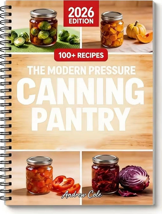 The Modern Pressure Canning Pantry-Safe Home Canning Guide For Meat, Vegetables, Beans & Meals In A Jar | Food Storage & Homesteading Cookbook (Spiral Bound)