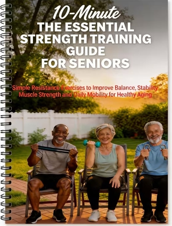 10-Minute Essential Strength Training Guide For Seniors: Easy Resistance Exercises For Balance, Stability, Muscle Strength And Senior Fitness (Spiral Bound)